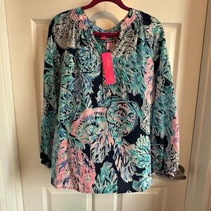 NWT Lilly Pulitzer Elsa Silk Top